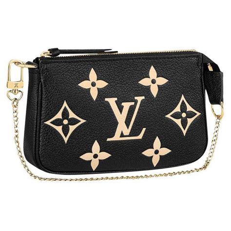 lv black pochette|louis vuitton pochette handbag.